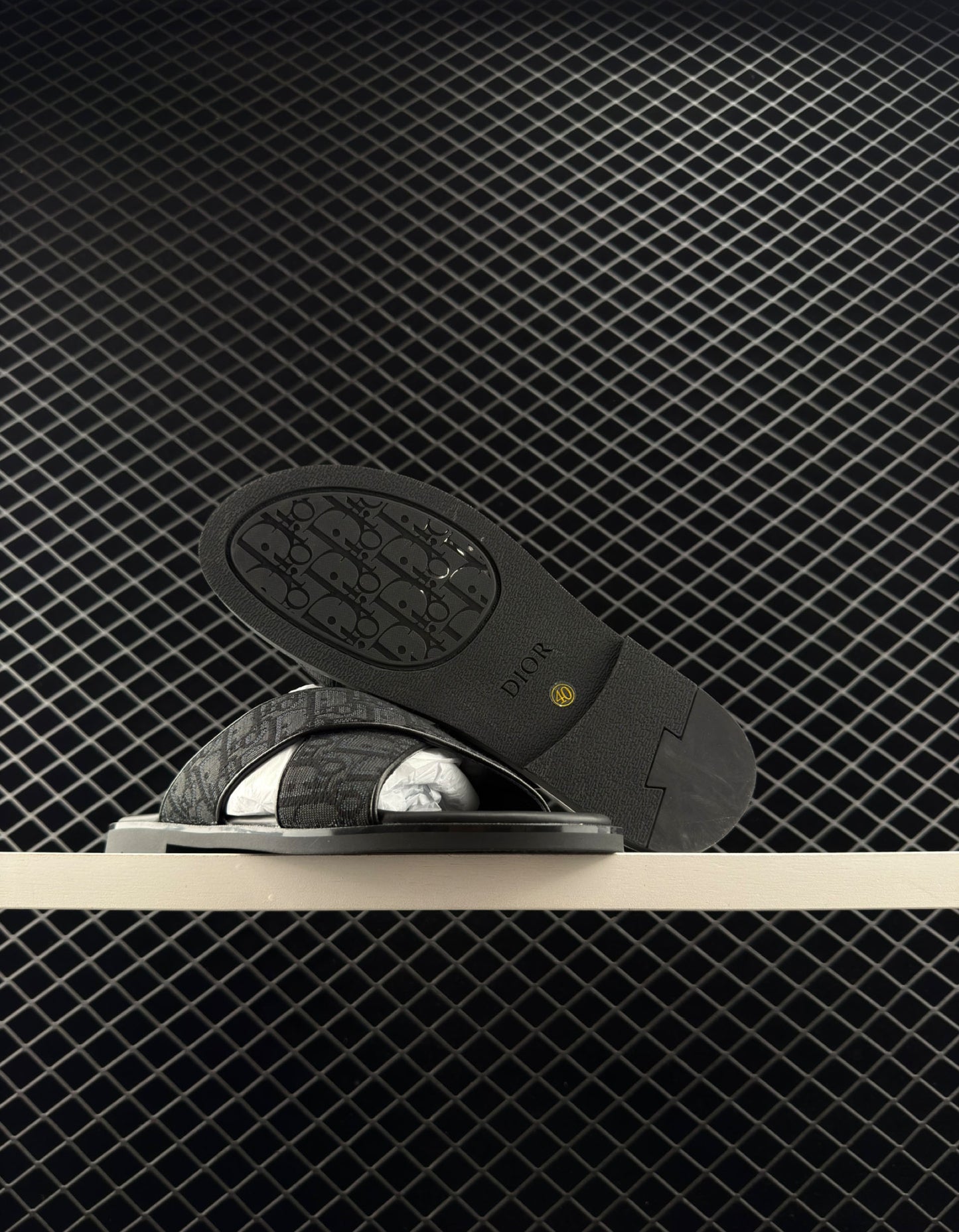 Dior Men's Cross-Bottom Slippers