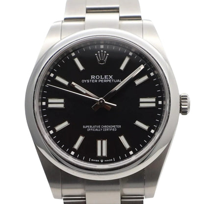 Rolex 124300 Oyster Perpetual 41 Black Dial Steel Watch