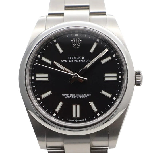 Rolex 124300 Oyster Perpetual 41 Black Dial Steel Watch