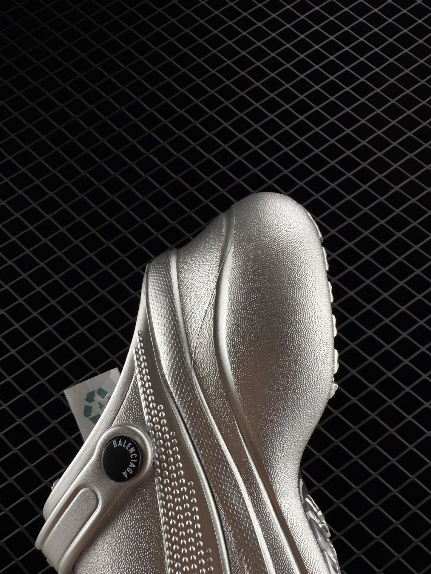 Balenciaga Silver Women's Crocs