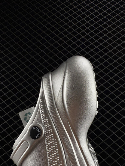Balenciaga Silver Women's Crocs