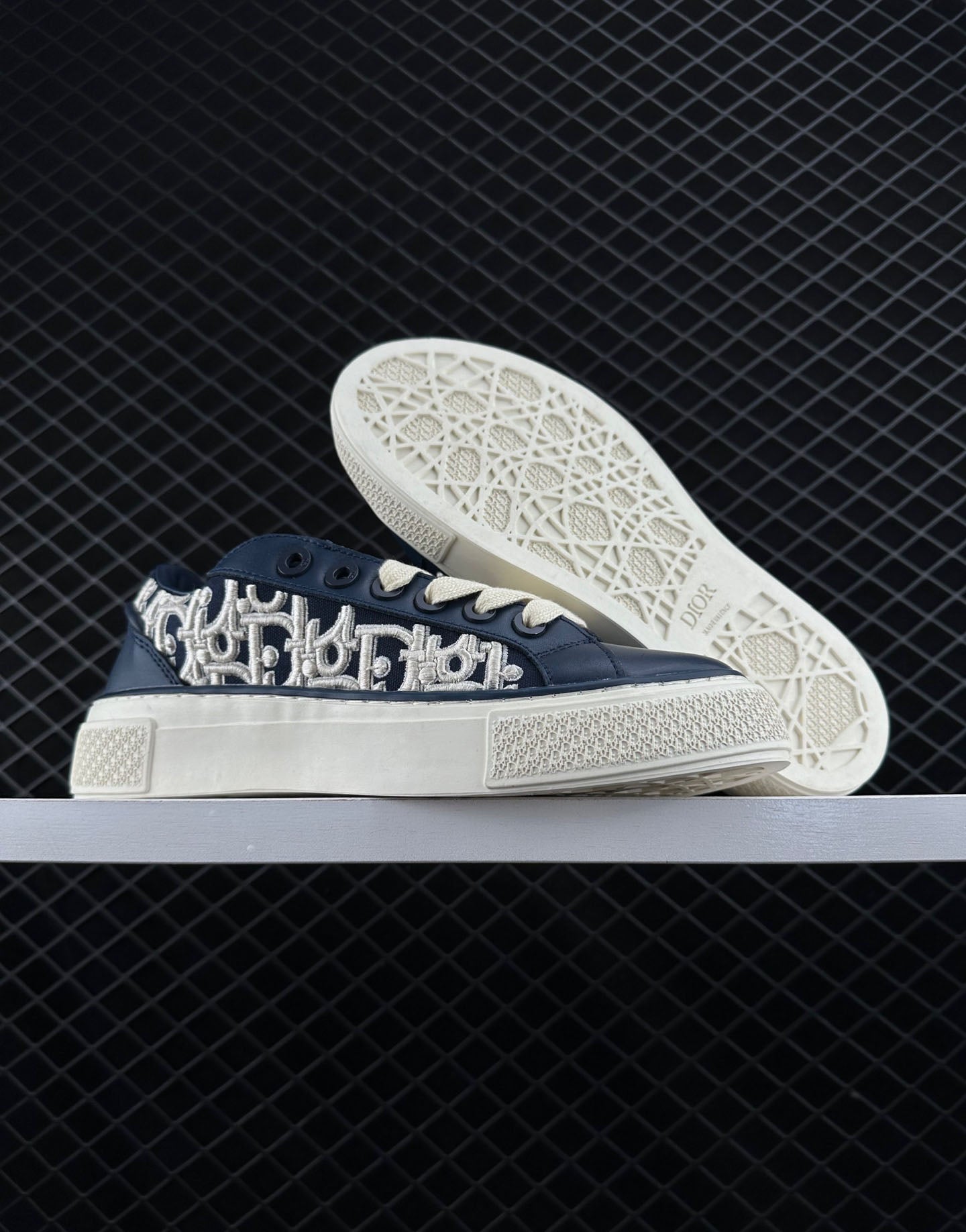 Dior Cotton Thick Soled Fashionable Board Shoes