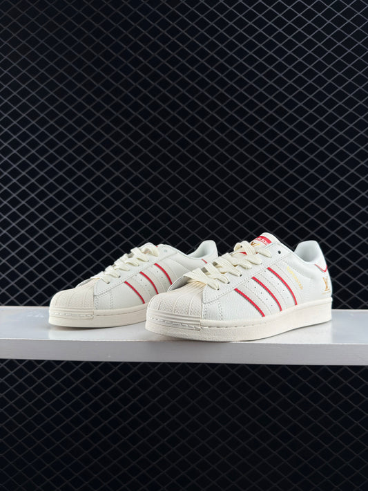 Louis Vuitton & Adidas Originals Superstar Low Top Casual Sports Skate Shoes
