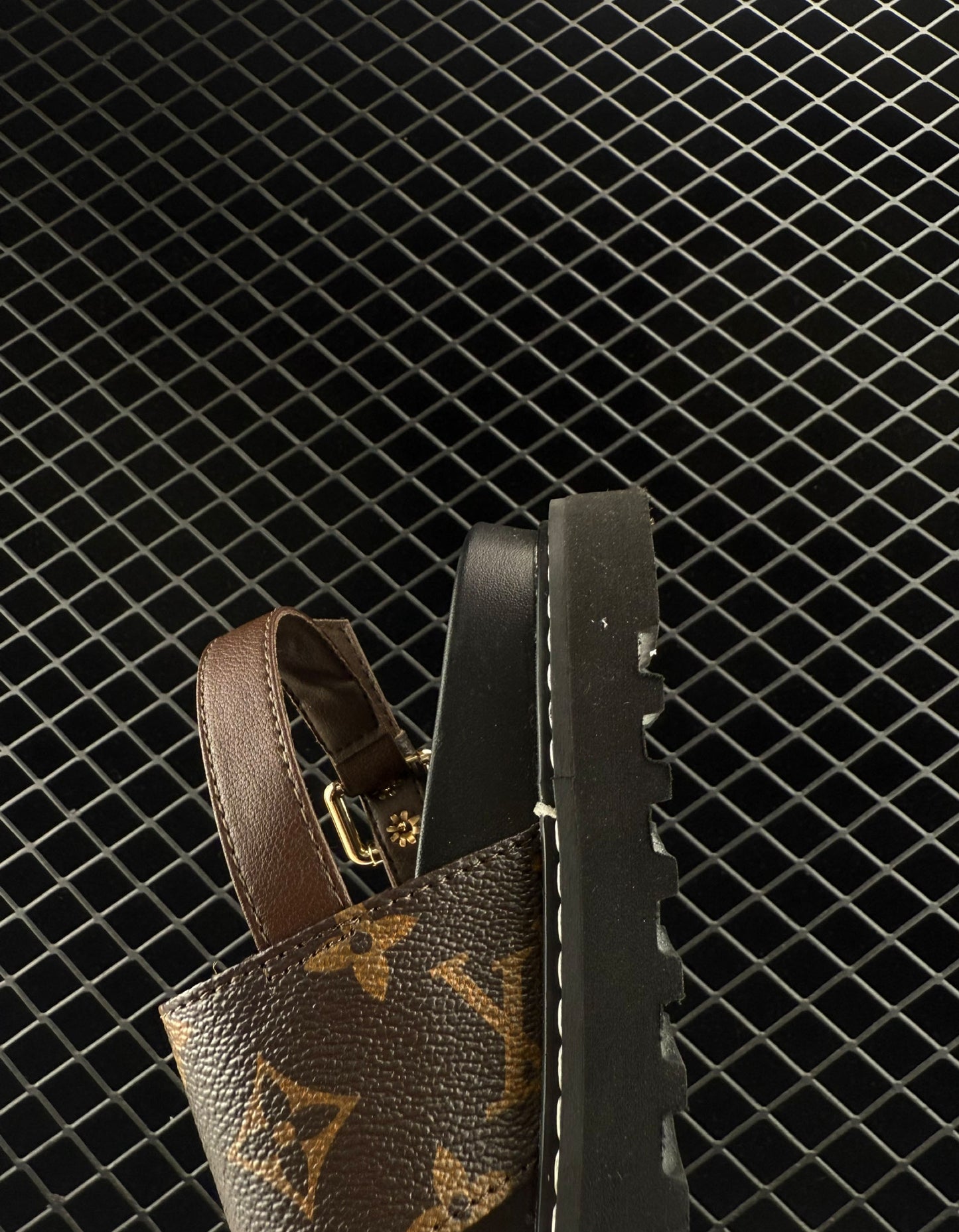 Louis Vuitton Printed Platform Elevated Casual Sandals