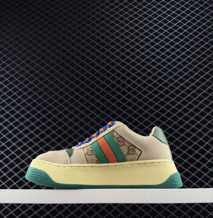 Gucci Jacquard Fabric Upper Material Sneakers