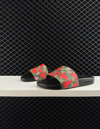 Gucci New Black Bottom Slippers