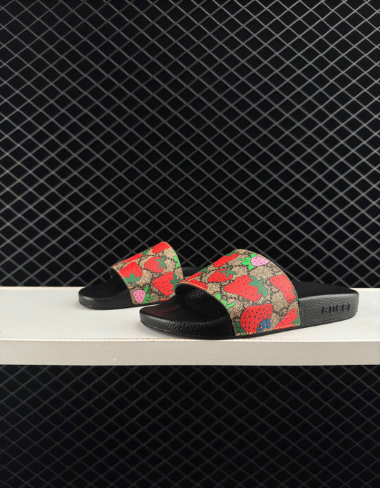 Gucci New Black Bottom Slippers