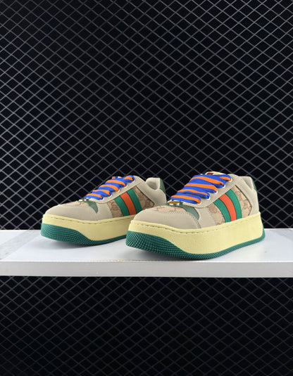 Gucci Jacquard Fabric Upper Material Sneakers