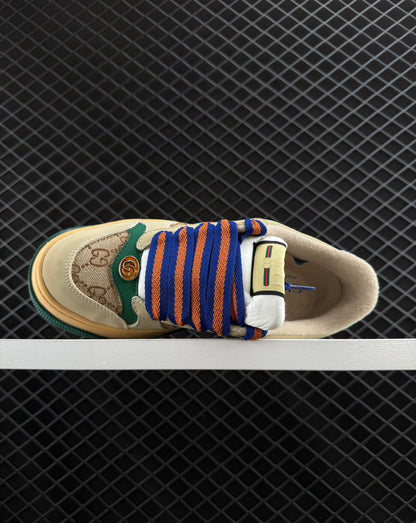 Gucci Super Soft Suede And Nubuck Calfskin Combination Sneakers