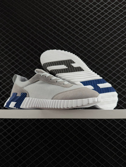 Hermes Bouncing Mesh Lace-up Round Toed Low-Top Life Casual Shoes