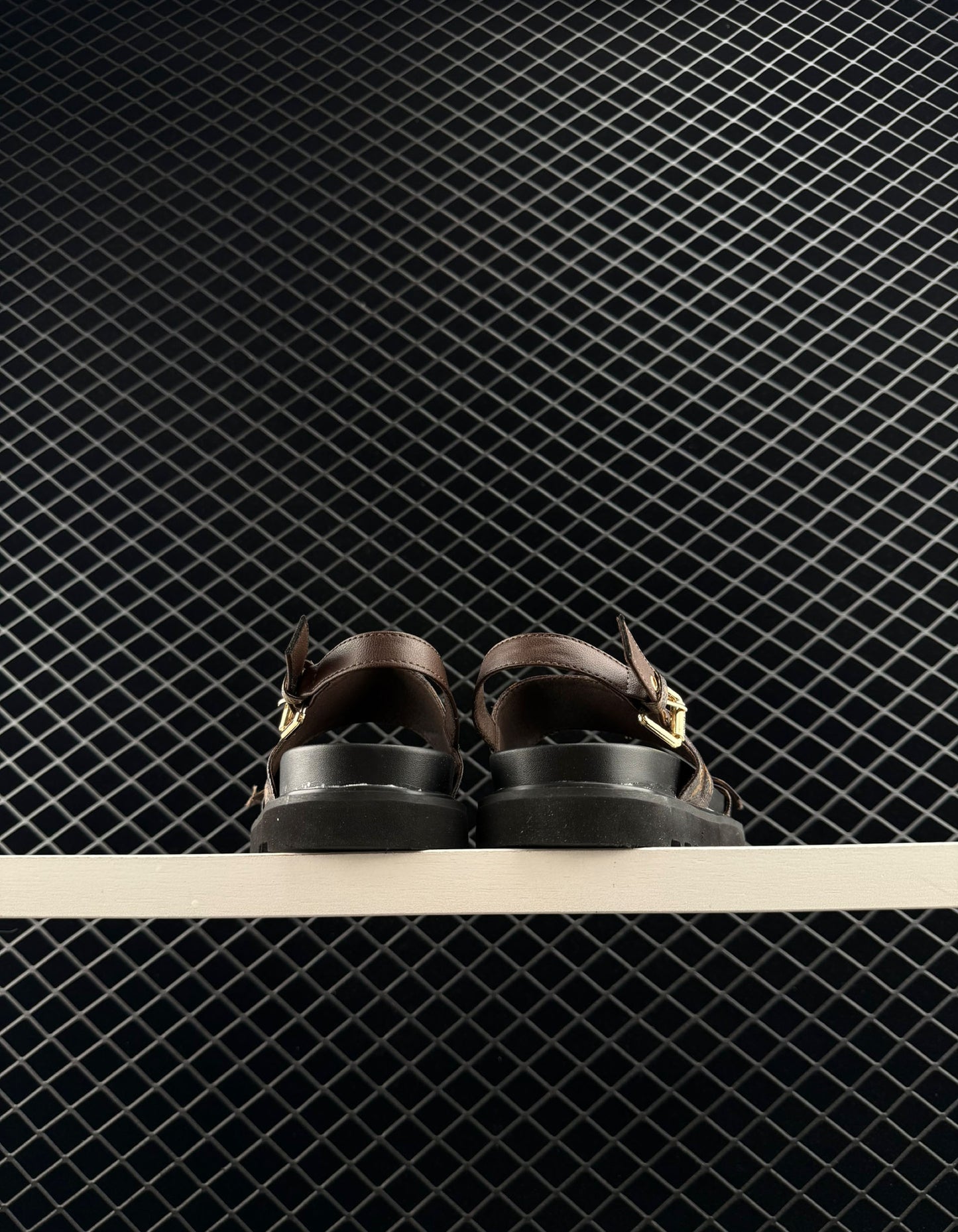 Louis Vuitton Printed Platform Elevated Casual Sandals