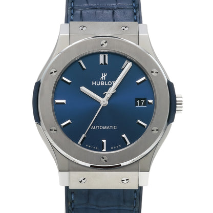 Hublot Classic Fusion Blue Titanium Wrist Watch
