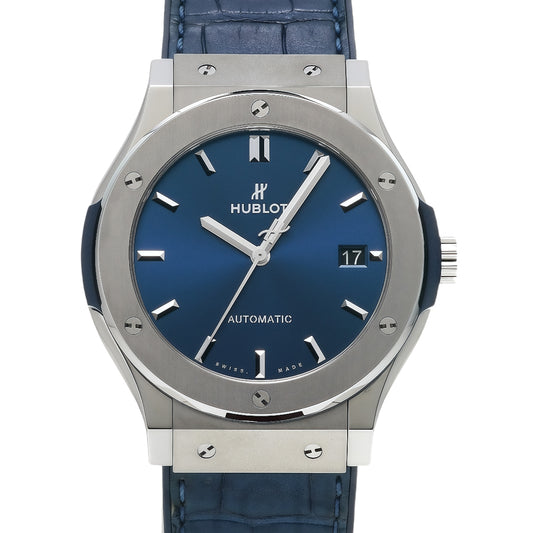 Hublot Classic Fusion Blue Titanium Wrist Watch