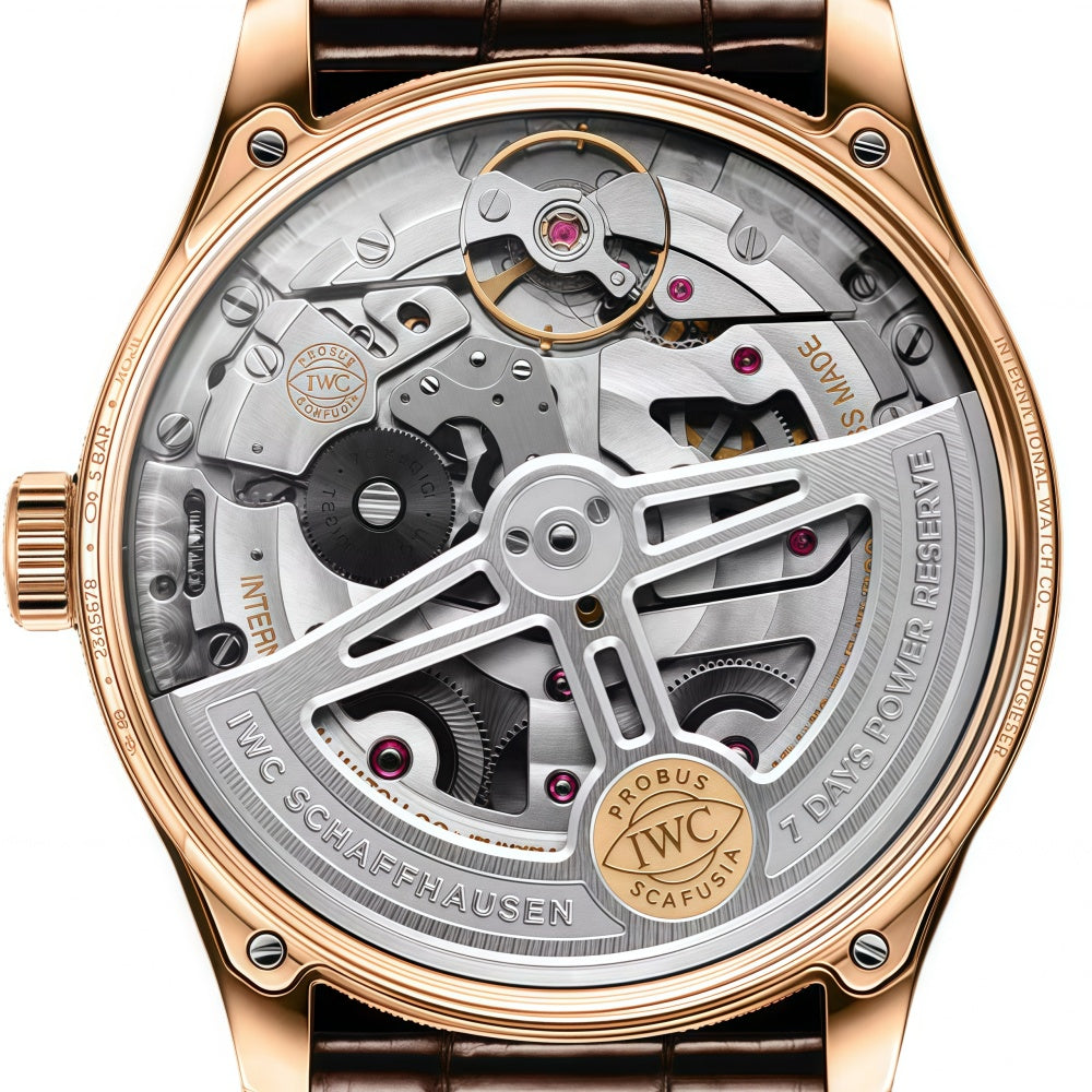 IWC White Dial IW501706 Calendar Type Fully Automatic Watch