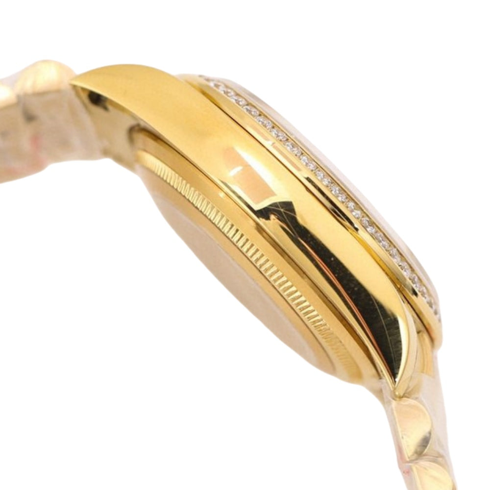 Rolex President 31 Midsize Yellow Gold Mother of Pearl Diamond Watch 178288 Box Card