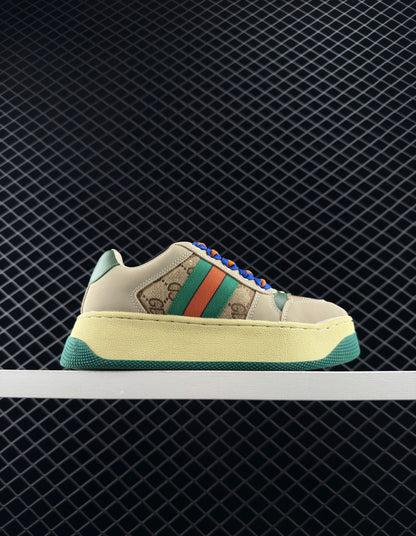 Gucci Jacquard Fabric Upper Material Sneakers