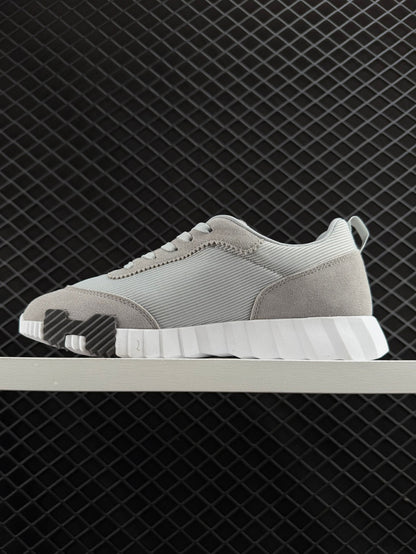 Hermes Bouncing Mesh Lace-up Round Toed Low-Top Life Casual Shoes