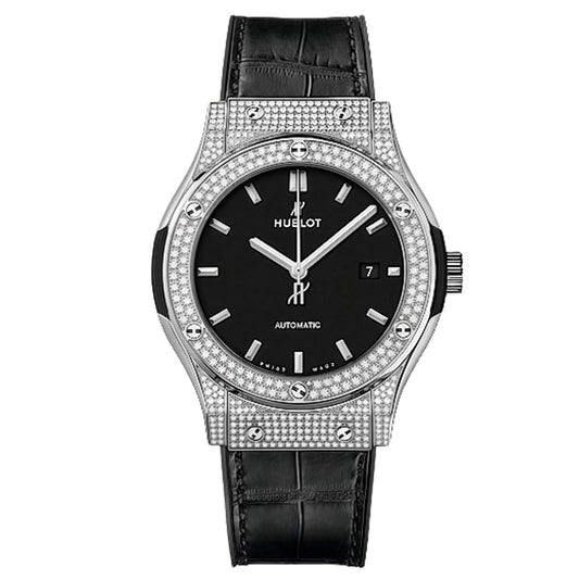 Hublot Classic Fusion Titanium Black Automatic Wrist Watch