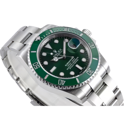 Rolex Submariner Date Steel Green Dial, Green Water Ghost Date Automatic Winding Watch