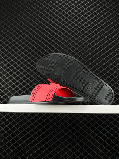 Versace Open-Toe Casual Slippers Graffiti Limited Edition Beach Shoes