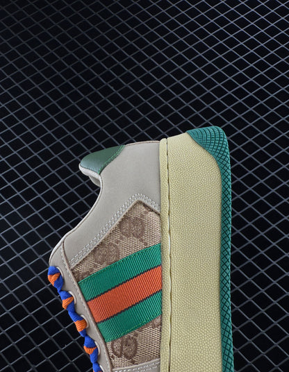 Gucci Jacquard Fabric Upper Material Sneakers