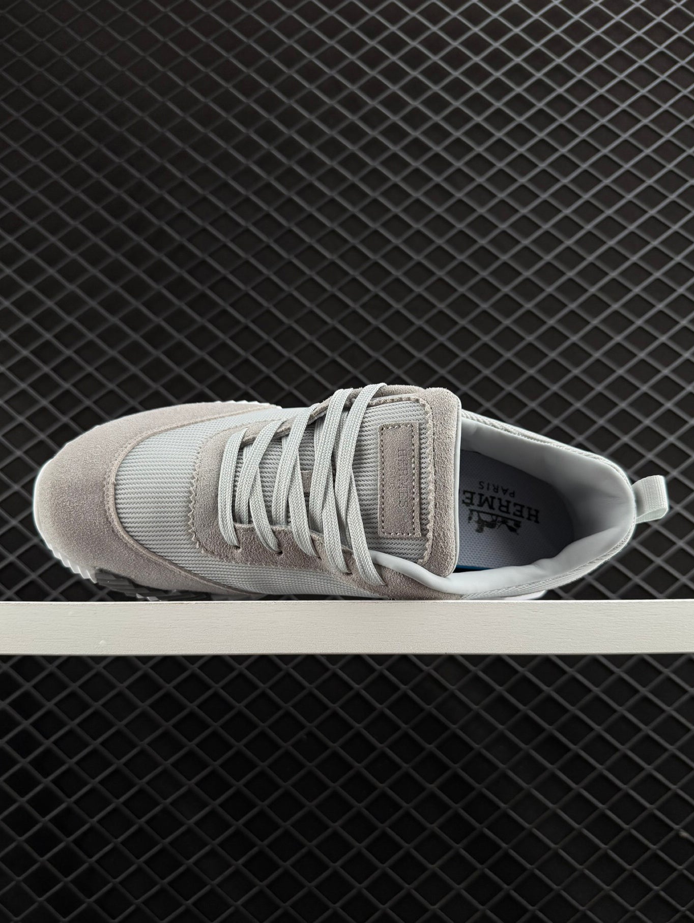 Hermes Bouncing Mesh Lace-up Round Toed Low-Top Life Casual Shoes